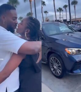 Adekunle Gold Surprises Simi With GLE 450 As She Turns 38