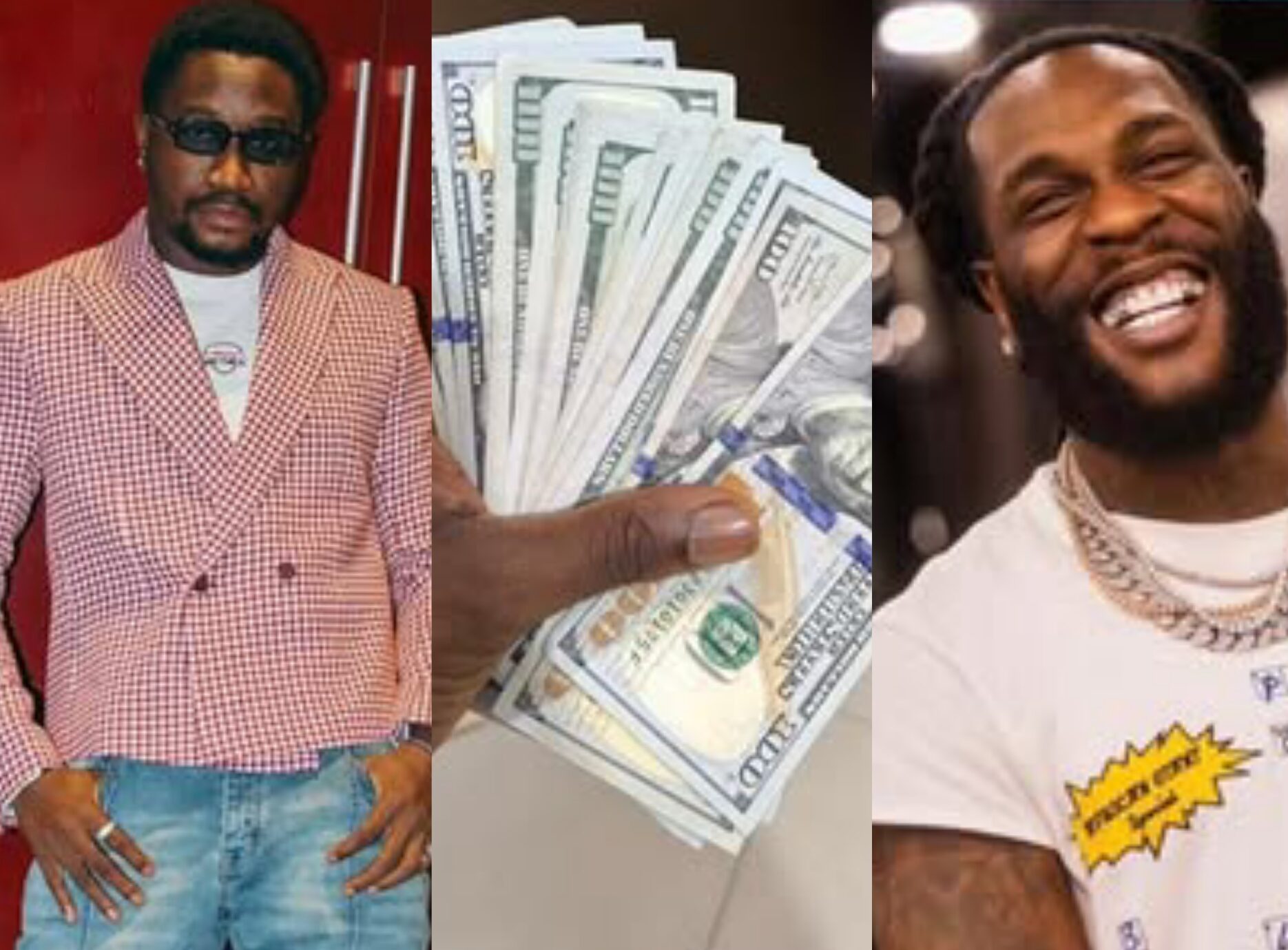 Nasboi Shares Excitement After Burna Boy Gifts Him Dollar Bundles At Club Encounter