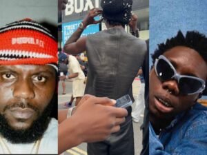 Odumodublvck Spits On Ground After Spotting Blaqbonez At London Show Amid Ongoing Feud